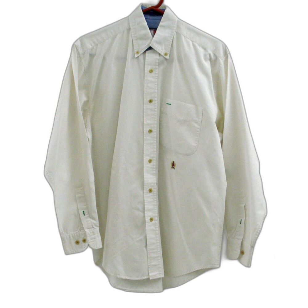 Tommy Hilfiger Boys White Shirt Size S/P 100% Cotton Button Down Long Sleeve